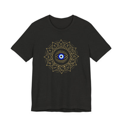 Evil Eye Mandala T-Shirt — Protective Blue Nazar Tee