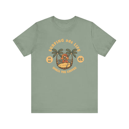 Surfing Life Short Sleeve Tee - Perfect Beachwear, Casual Outing Top, Summer Vibe Shirt, Gift for Surf Lovers, Comfy Everyday Wear