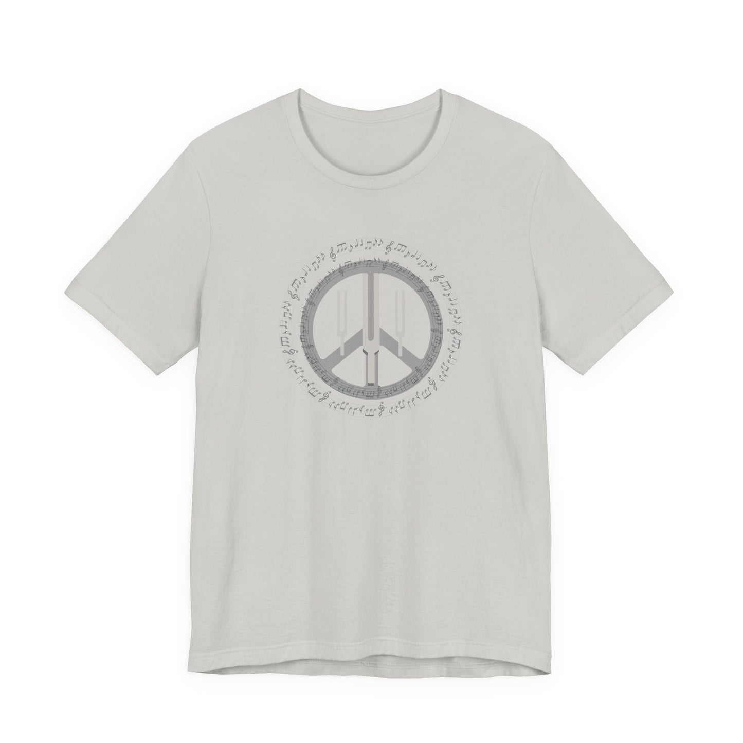 Peace Symbol T‑Shirt — Vintage Gray Peace Sign Graphic Tee