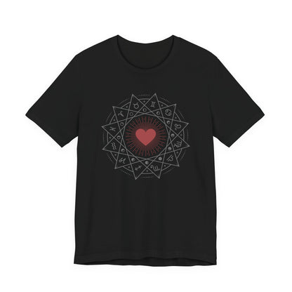 Heart Mandala Unisex Jersey Tee,
